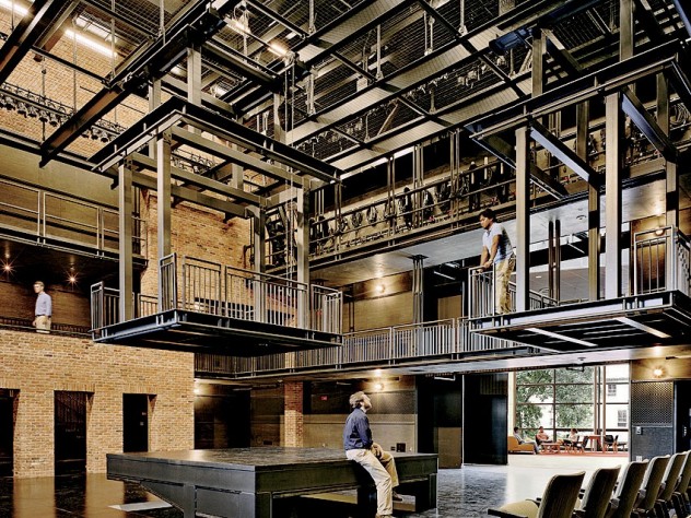 Photograph ©Robert Benson The CenterStage studio theatre, one of four performance venues within the ’62 Center for Theatre and Dance at Williams