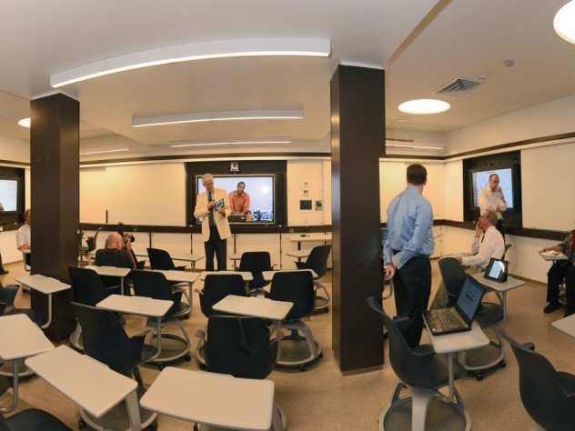 Jim Harrison A state-of-the-art smart classroom, complete with Mondopads and document cameras, has already been reserved for six courses, on topics ranging from DNA transport to French.