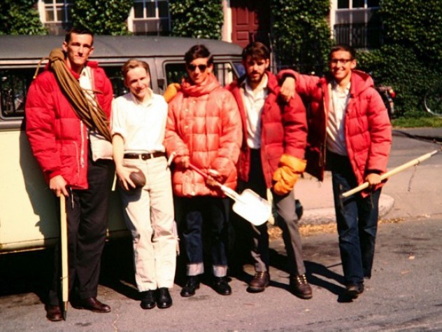 Photo courtesy of John Graham John Graham, Chris Goetze, Hank Abrons, Rick Millikan, and David Roberts at Harvard in early June 1963, just prior to departing for Alaska