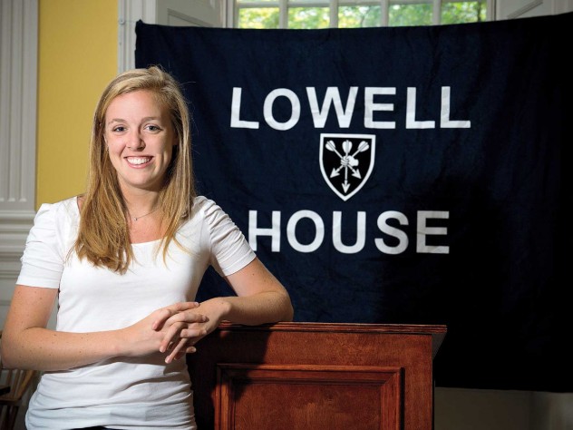 Photograph by Stu Rosner Talking about her father’s coma, Meghan Cleary ’11 brought Lowell listeners to stunned silence.