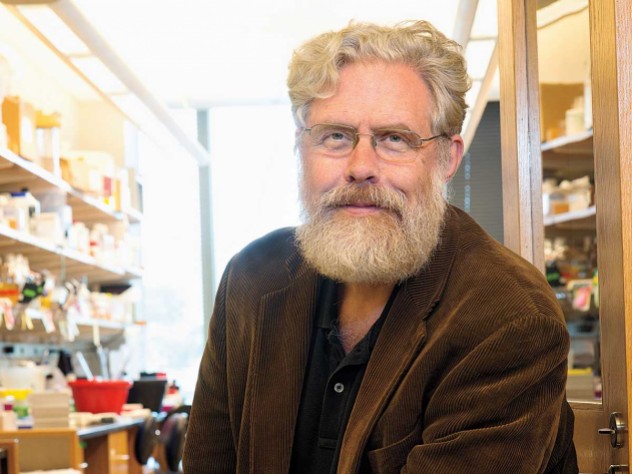 Photograph by Stu Rosner George Church’s lab has reengineered the genetic code of the bacterium <i>Escherichia coli</i> to make it resistant to viral infection.