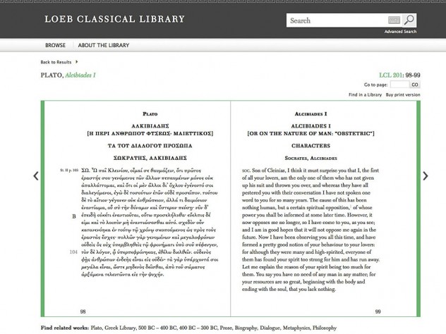 The Loeb classics, newly available online