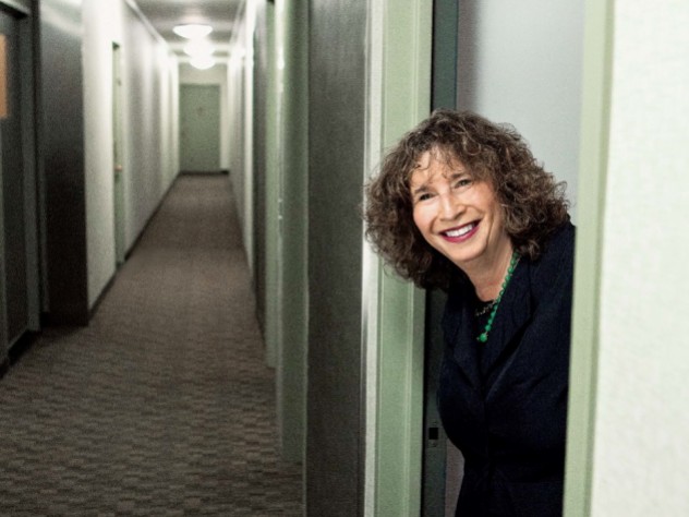 Nancy Rosenblum in her Greenwich Village apartment building