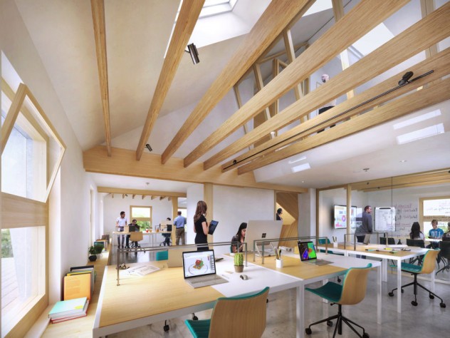 Rendering of the CGBC headquarters after renovations