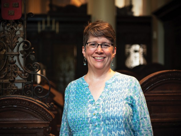 A portrait of Stephanie Paulsell, interim Pusey Minister in the Memorial Church