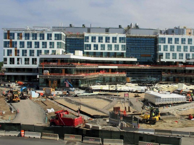 Photograph of Allston science and engineering complex under construction