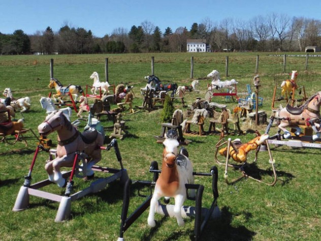 The “Rocking Horse Graveyard,” in Lincoln, Massachusetts