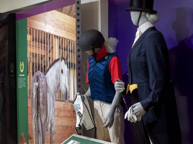 Examples of formal competition wear and polo-playing dress