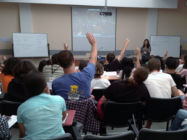 Photograph courtesy of the International Spark Program The ISS curriculum consists of a combination of case studies, team-building activities, analytical sessions, and project-based work and makes use of interactive teaching methodologies.