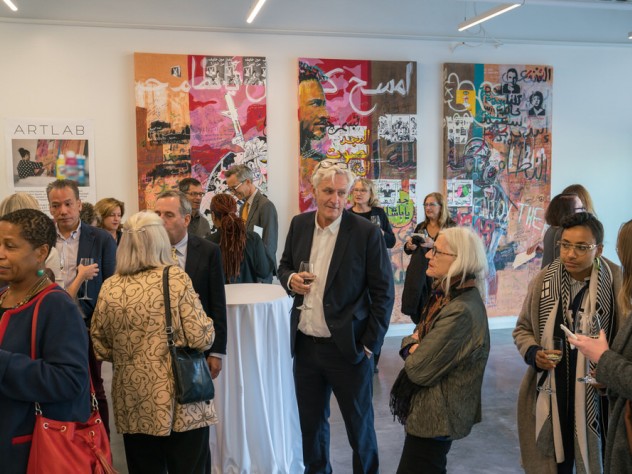 A celebratory reception