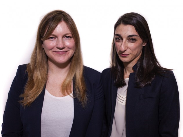 A portrait of Eileen Connor and Toby Merrill of the Harvard Law School's Project on Predatory Student Lending