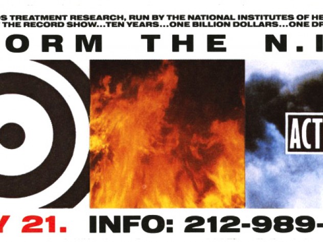 ACT UP, <i>Storm the NIH</i> sticker, May 21, 1990