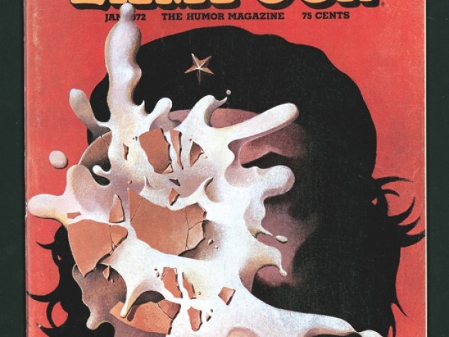 National Lampoon demolished icons of both the Left and Right. Here, a cream pie to Che  Guevara’s face on a 1972 cover.
