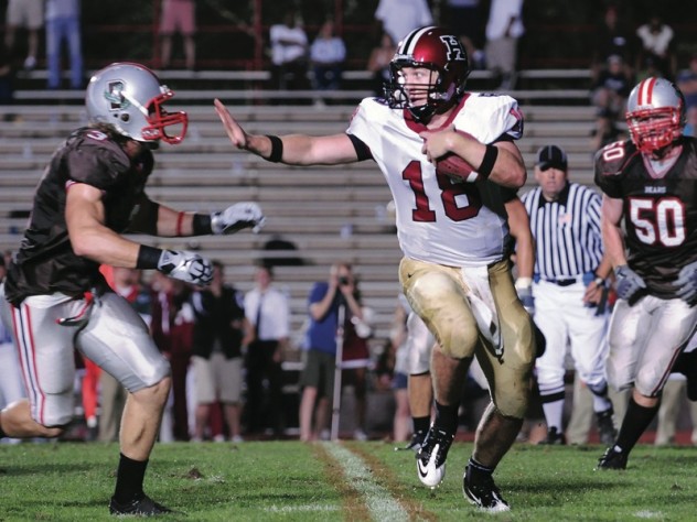 Quarterback Andrew Hatch’s forte is passing, but Brown’s defenders kept him on the run in a 29-14 blowout.