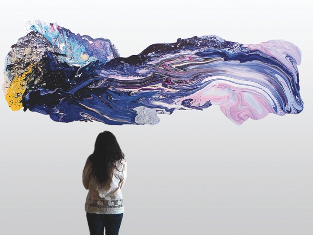 Courtesy of the Carpenter Center <i>Measurements of Space in a Fractal Structured Vacuum,</i> by Felicity Nove, on display at the Carpenter Center