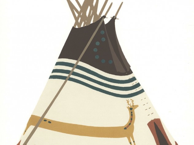 Courtesy of the Harvard College Library <i>Blackfeet Indian Tipis: Design and Legend, 1976,</i> at the Tozzer Library