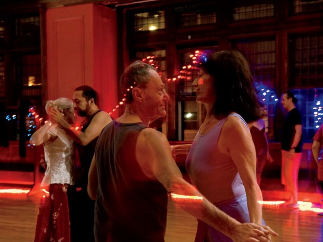 David Kahn happily twirls the night away.