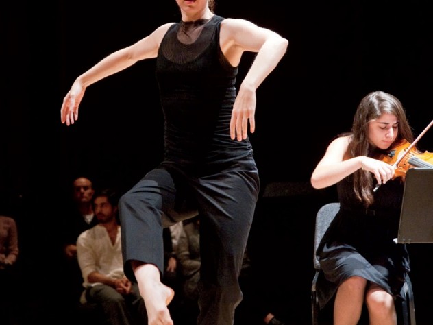 Jill Johnson performs during “The Art of Survival: A Tenth Anniversary Observance of 9/11 in Words, Music, and Dance” at Sanders Theatre.