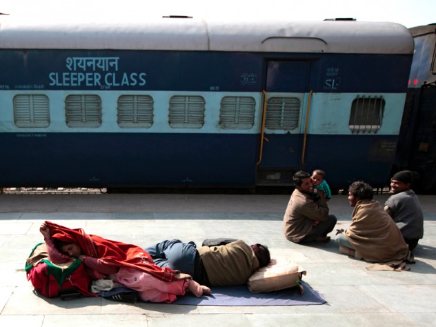 Photograph by Peter Pereira The train station is a haven for runaways; many arrive as young children and grow to adulthood, living here all the while.