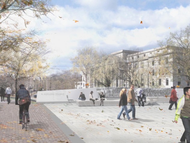 Courtesy of Chris Reed/Stoss Landscape Urbanism, copyright Stoss 5. A view northwest, toward Littauer and the Cambridge Common