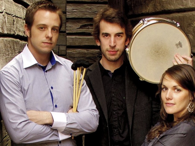 Courtesy of Ensemble Evolution The trio Ensemble Evolution performs its eclectic compositions at the Arnold Arboretum