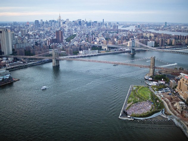 Photograph by Alex MacLean Pier 5: an aerial view of the Brooklyn waterfront as it is being reclaimed