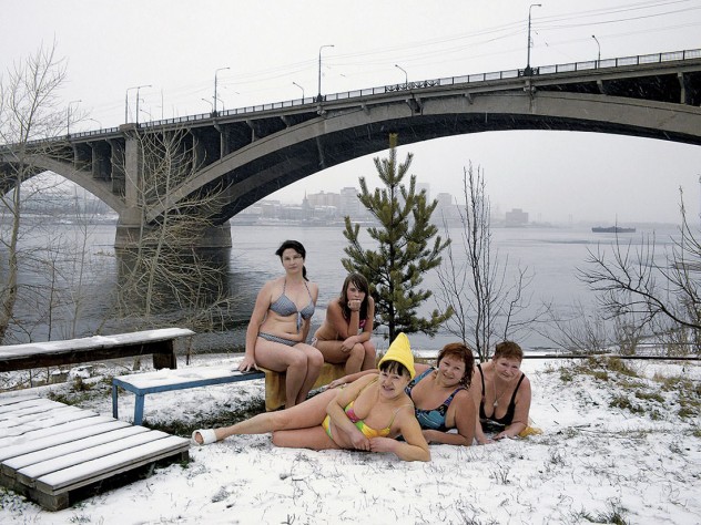 Photograph courtesy of the Museum of Russian Icons Bathers on display in <i>Siberia Imagined and Reimagined.</i>