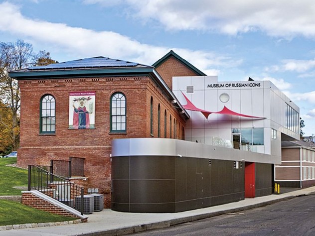 Photograph courtesy of the Museum of Russian Icons A former carpet factory (top left) was renovated to house the Museum of Russian Icons.