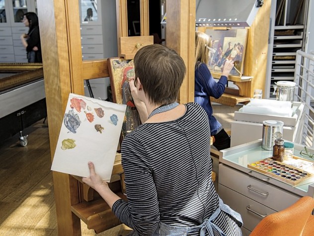 Photograph by Jim Harrison In the Straus Center for Conservation and Technical Studies on the museum’s top floors, conservators and conservation scientists have been busy readying artworks for display in the reinstalled galleries.