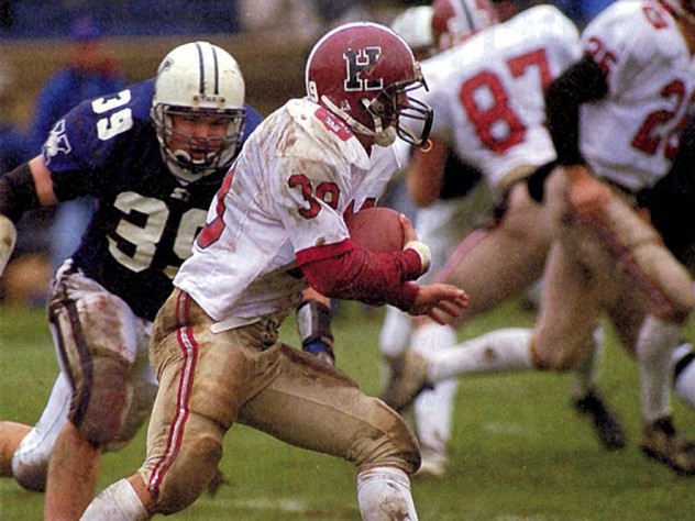 A first-quarter touchdown by Chris Menick keyed a 17-7 victory over Yale in 1997, a win that gave Murphy his first Ivy League title and fulfilled a promise to his first recruiting class.