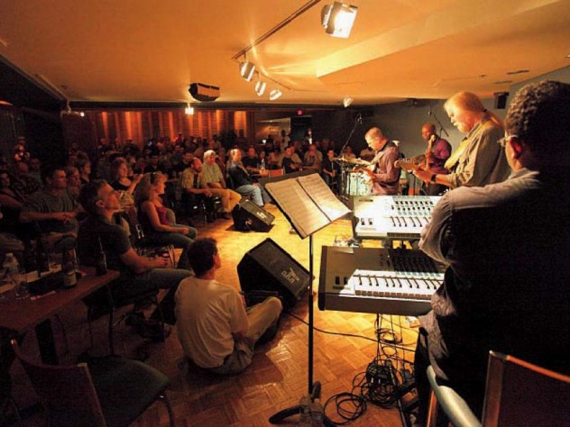 The Regattabar stage viewed from the left side
