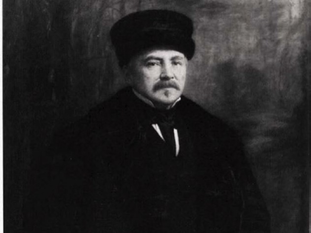 Painting of Amos A. Lawrence, 1887, by Eastman Johnson.