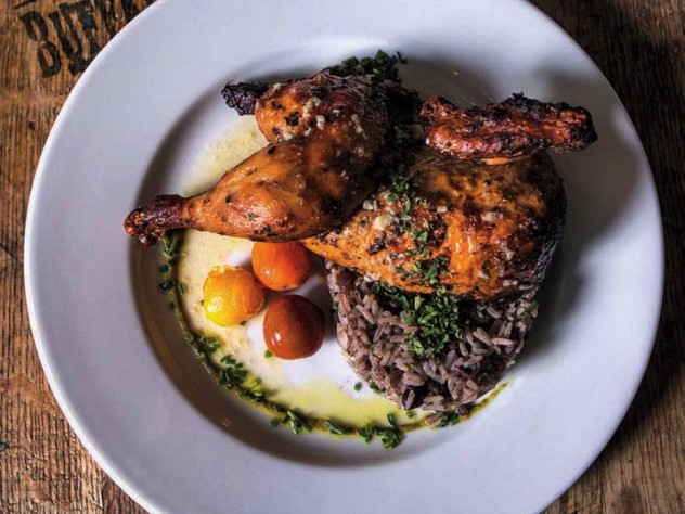 Try Latin-Caribbean fare, like roasted quail with Cuban rice and beans.