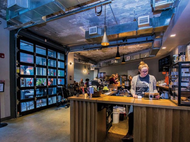 The interior of Remnant Brewing, a coffee café