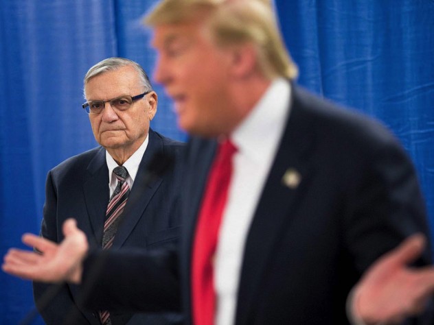 Photograph of President Donald Trump and Arizona sheriff Joe Arpaio