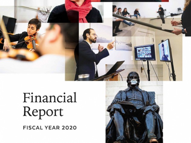 Cover of Harvard fiscal year 2020 nnual Financial Report