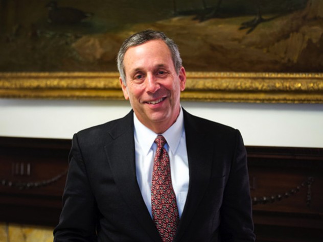 Portrait of Harvard President Lawrence S. Bacow