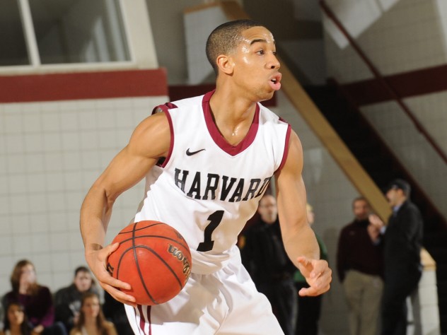 In first game back after tearing his ACL in summer 2015, Siyani Chambers ’16 (’17) scored 12 points and dished out a team-leading four assists.