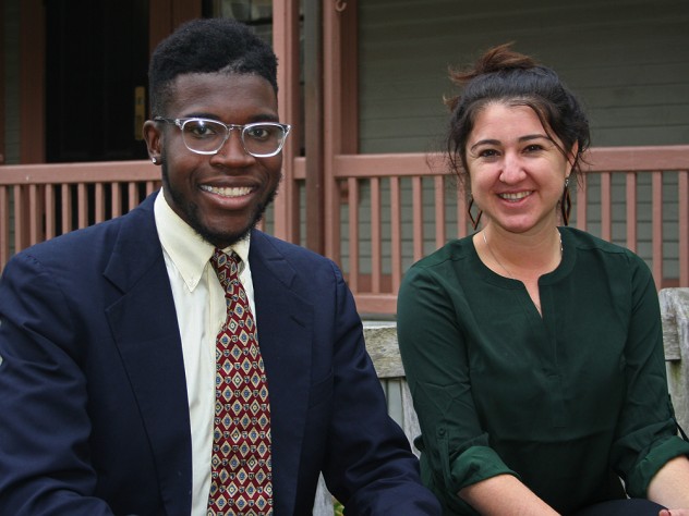 Photograph of Harvard Forward candidates Jayson Toweh and Thea Sebastian