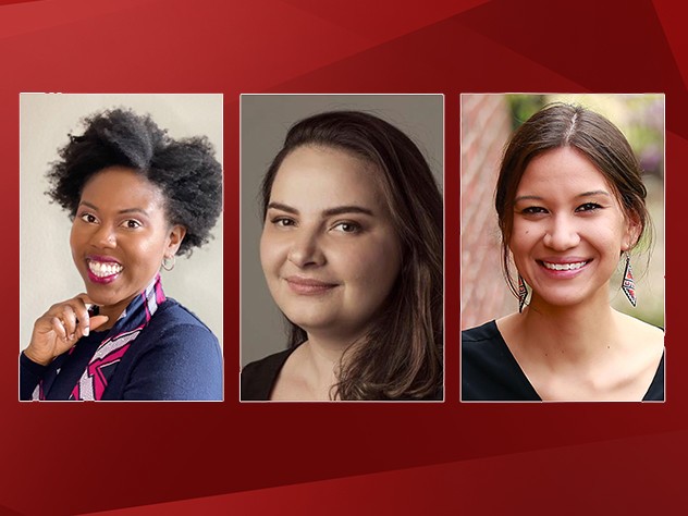 Yvette Efevbera, Natalie Unterstell, and Megan Red Shirt-Shaw