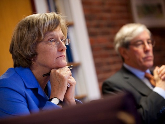 President Drew Faust and Senior Fellow Robert Reischauer discuss the changes in the Corporation's membership, operations, and focus on December 5.
