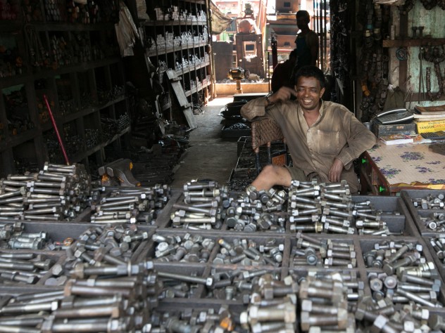 Photograph © Tim Mitzman for Proximity Designs 2013 Proximity Designs manufactures its pumps, water-storage baskets, and irrigation drip lines in Myanmar; it purchases components locally, from a bustling, if informal, industrial park in northeastern Yangon.