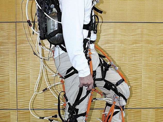 Photograph courtesy of Conor Walsh Conor Walsh’s lab is designing a robotic “exosuit” to aid human movement; soft and lightweight, it can be worn under clothes.