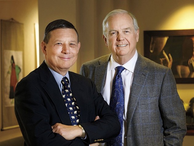 Photograph by Jim Harrison Like the Taylors, the Ash Center’s David Dapice and Thomas Vallely have for decades worked on Asian development and policy reform in challenging contexts.