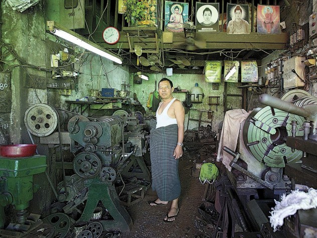 Photograph © Tim Mitzman for Proximity Designs 2013, unless otherwise noted Proximity Designs sources parts from local workshops, like this one in northeastern Yangon.