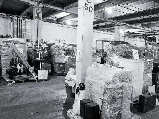Photograph by Michael Kienitz The Milwaukee warehouse of Eagle Moving and Storage Company, where evicted renters can pay to store their belongings.