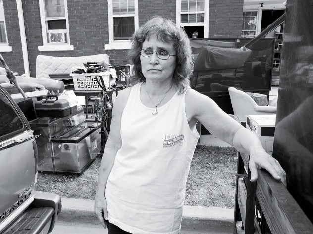 Katherine Faulkner was evicted from her apartment after missing a court date while she was in the hospital recovering from a stroke.