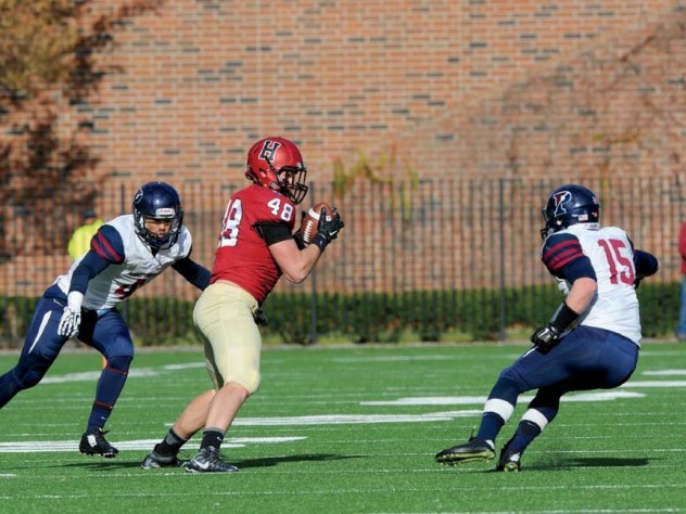 Against Penn, senior tight end Ben Braunecker did his part with eight catches, but the Quakers pulled off a come-from-behind win, 35-25.