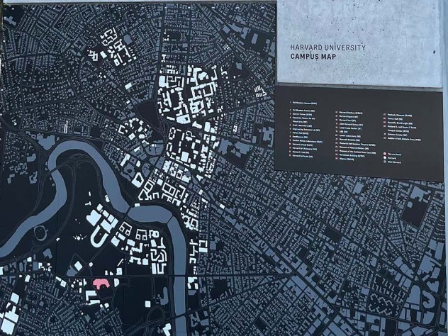 Map of the Harvard Campus