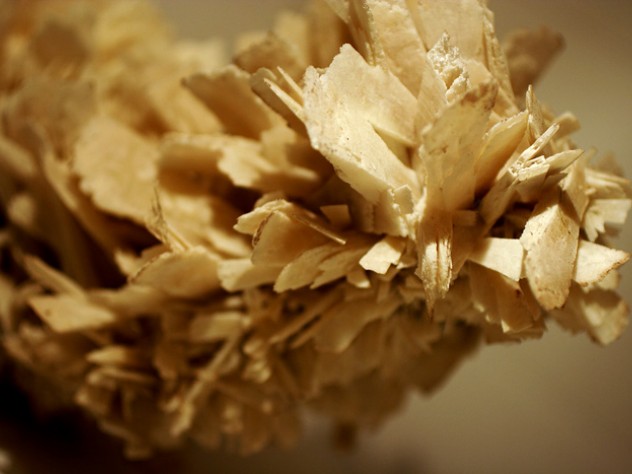 Patrick Rogers Here quartz has replaced anhydrite, in the process taking on the latter's shape to create a pseudomorph. The specimen comes from Ametista Do Sul, Rio Grande Do Sul, Brazil.